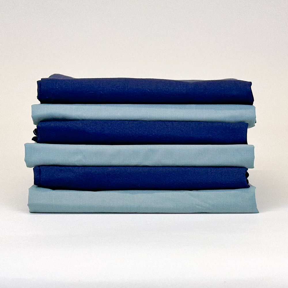 Pillowcase Std Sage & Navy