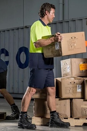 Polo Unisex Hi Vis Basic Spliced