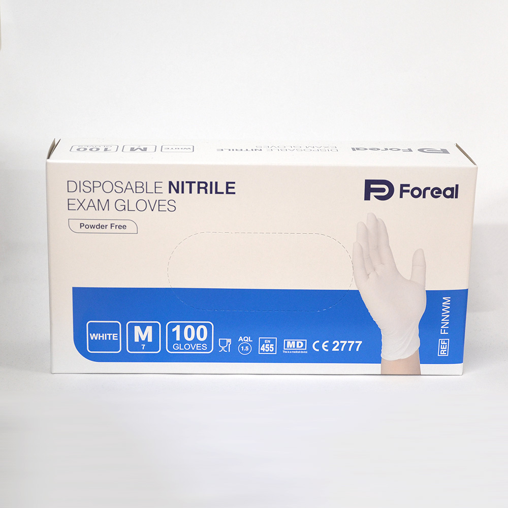 Gloves Nitrile White