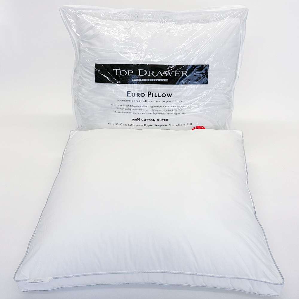 Pillow Euro Microfibre 1250gms 65x65cm