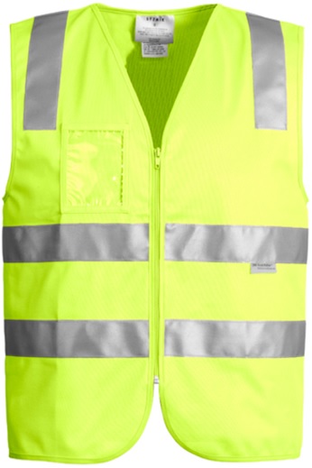 Vest Hi Vis Zip Unisex