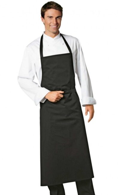 apron-bib-black-with-pocket-fabric-tie